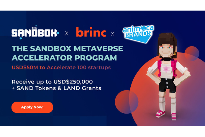 "The Sandbox Brinc Metaverse Accelerator Program: US$50M Funding for Startups"