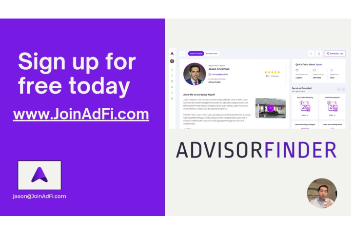 AdvisorFinder financial advisor lead generation Kitces.com clients value proposition.