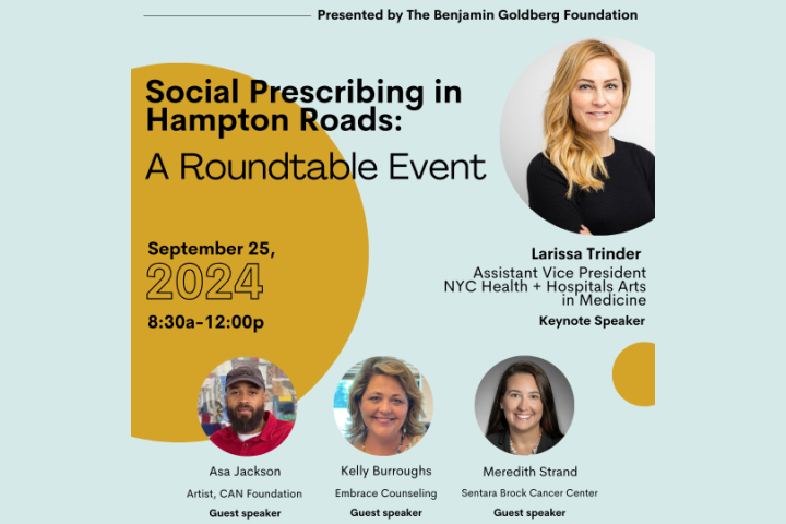 Social Prescribing Healthcare Benjamin Goldberg Foundation Hampton Roads Holistic Future Leaders September 25