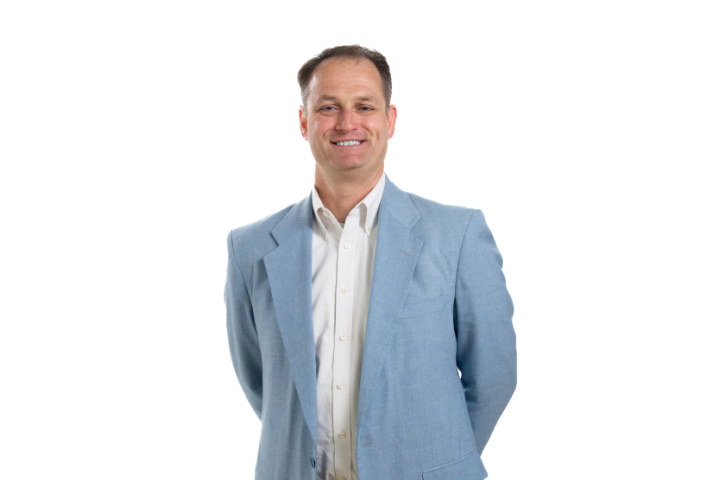 Joseph Gasbarre, Director of the Strategic Partnerships Office at NASA Langley, standing in a light blue blazer.